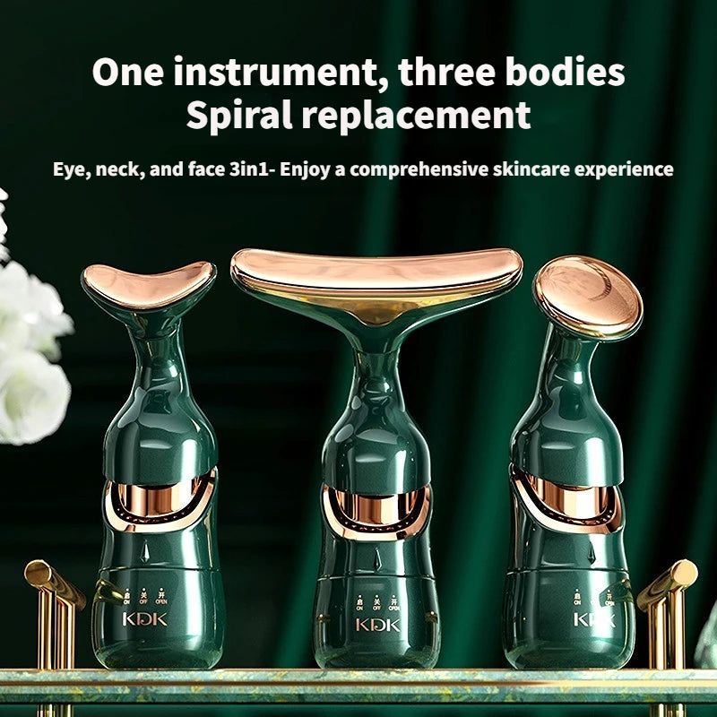 3 in 1 Electric Face Lifting Massager Anti-Aging Wrinkle Remove